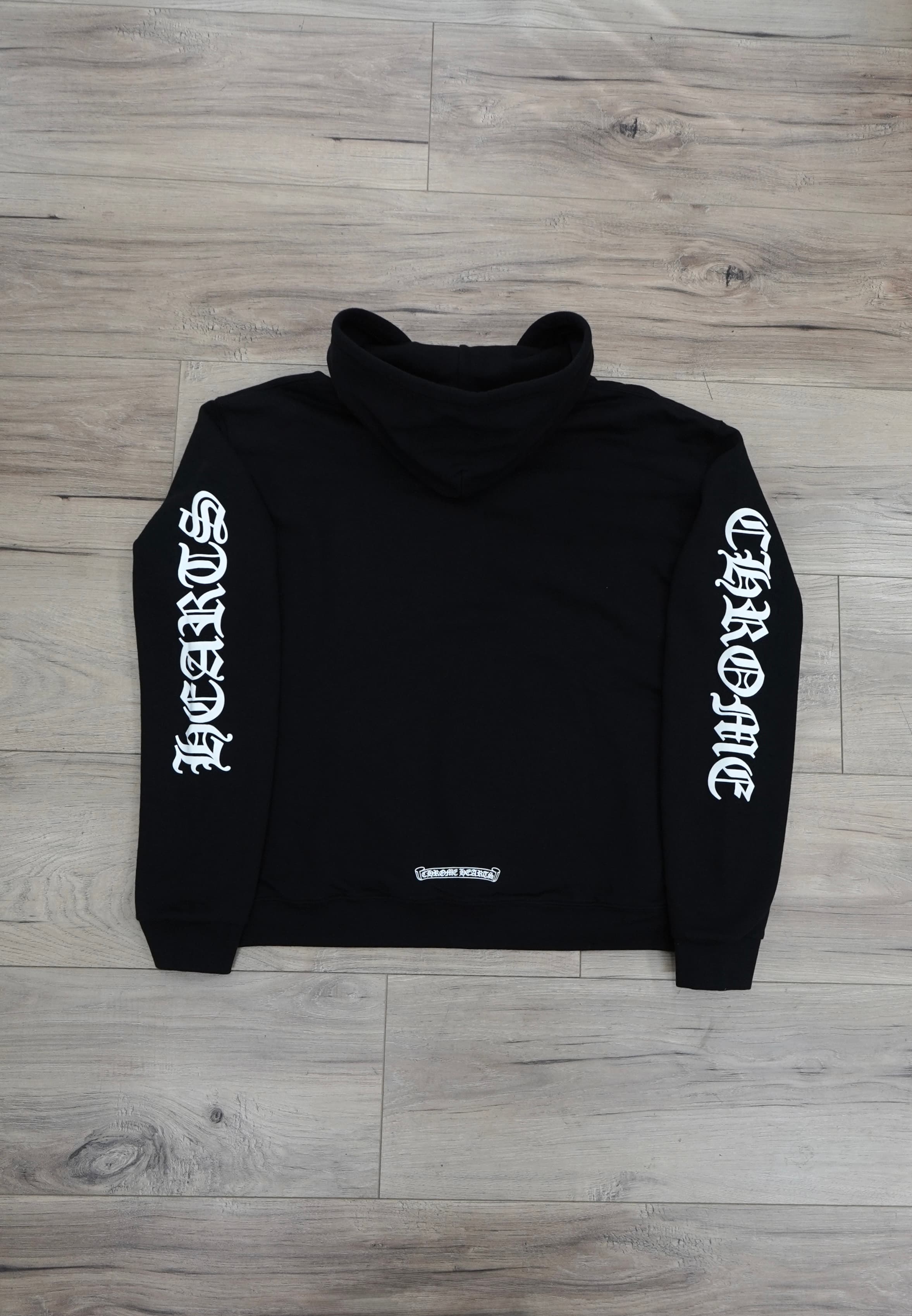 Chrome Hearts Vertical Logo Thermal Zip Up Hoodie