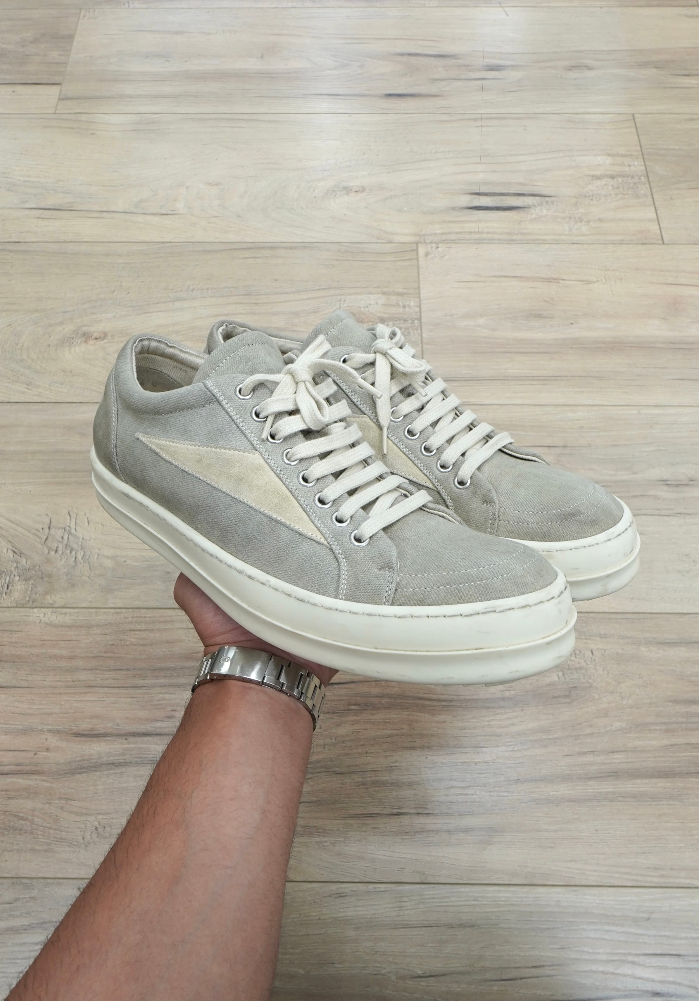 Rick Owens DRKSHDW Vintage Sneaks 'Sand Milk'