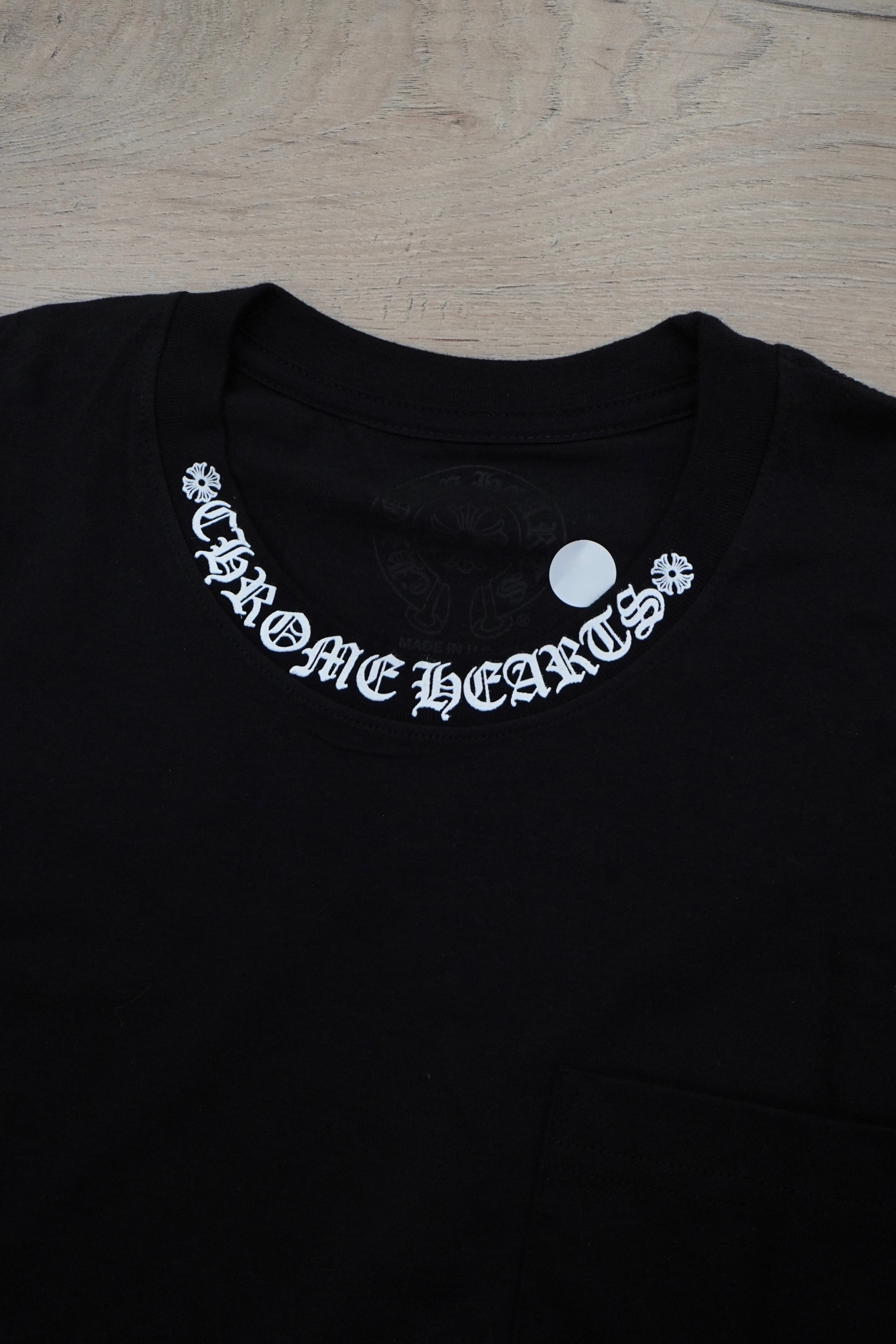 Chrome Hearts Neck Logo Black Long Sleeve