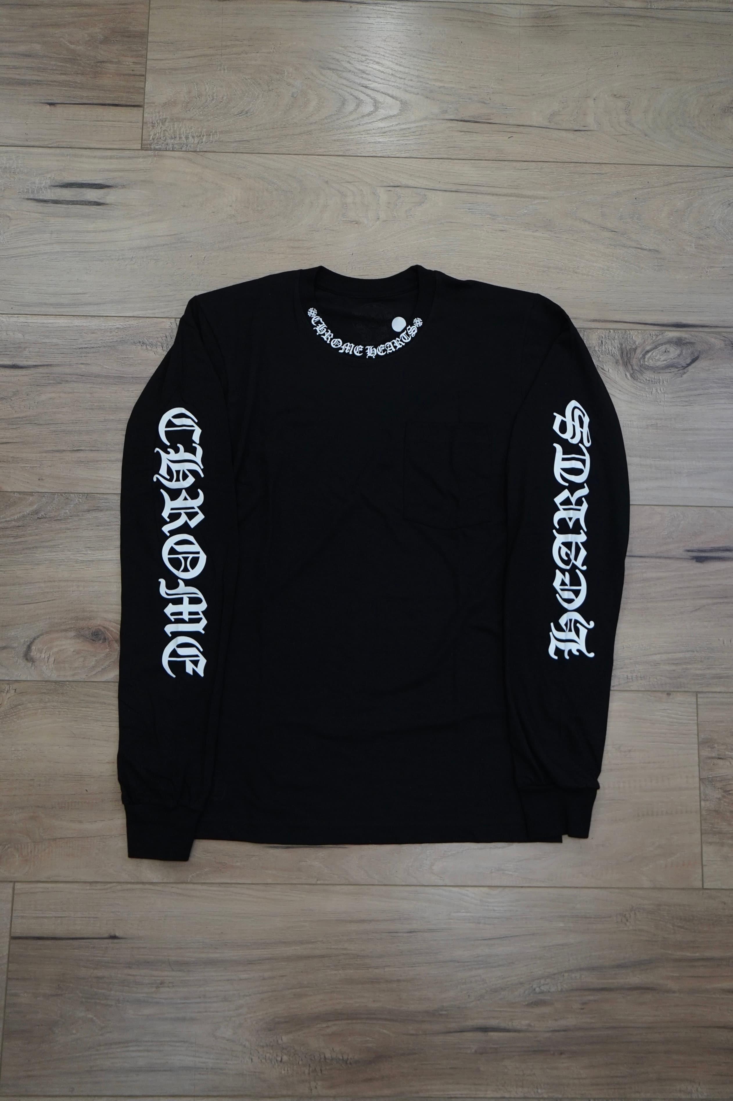 Chrome Hearts Neck Logo Black Long Sleeve