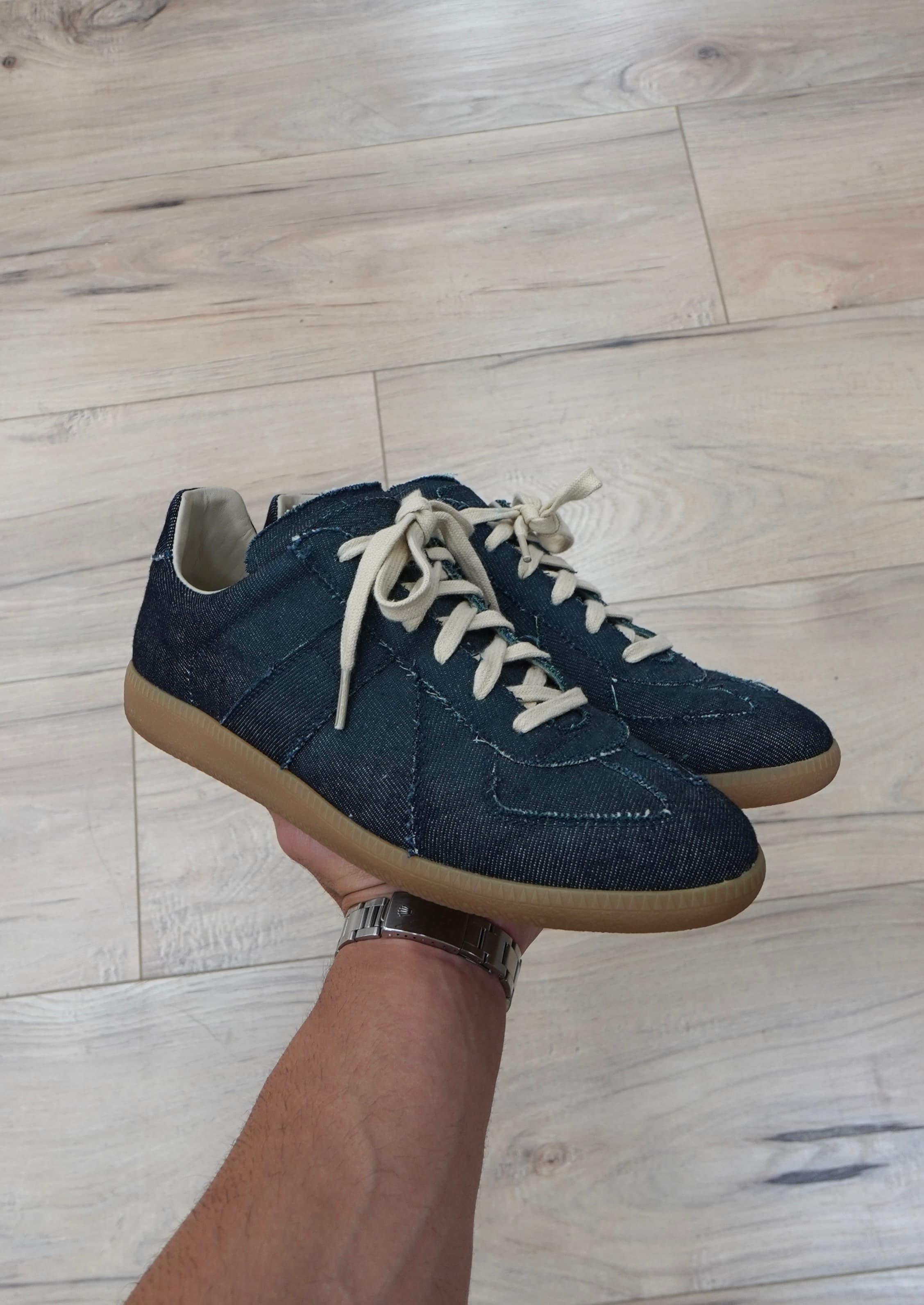 Maison Margiela Replica Exclusive Denim Low-Top Sneakers
