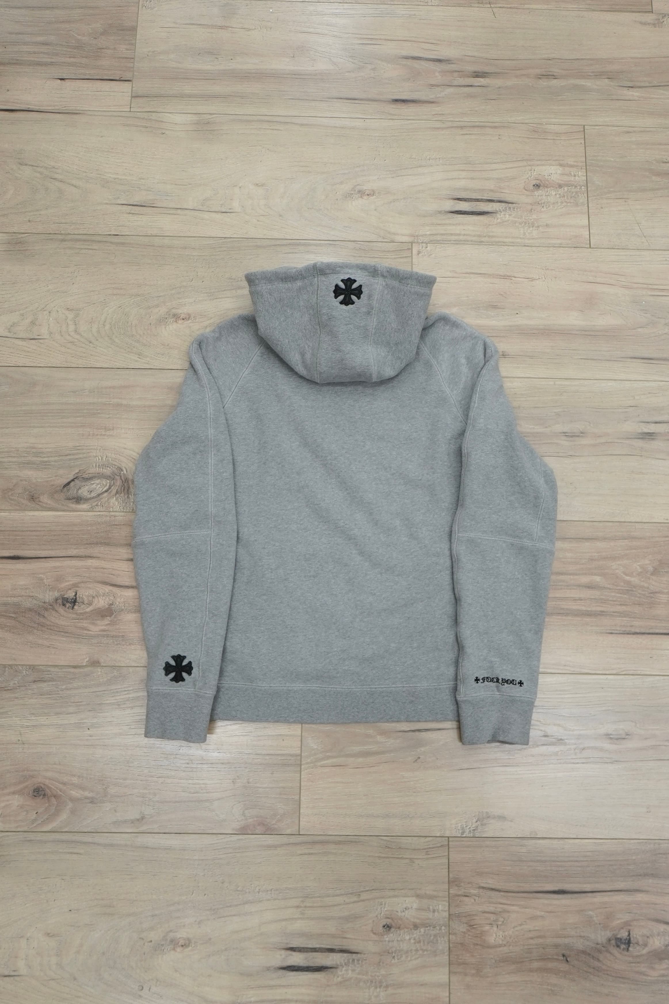 Chrome Hearts Plus Cross Patch Grey Hoodie