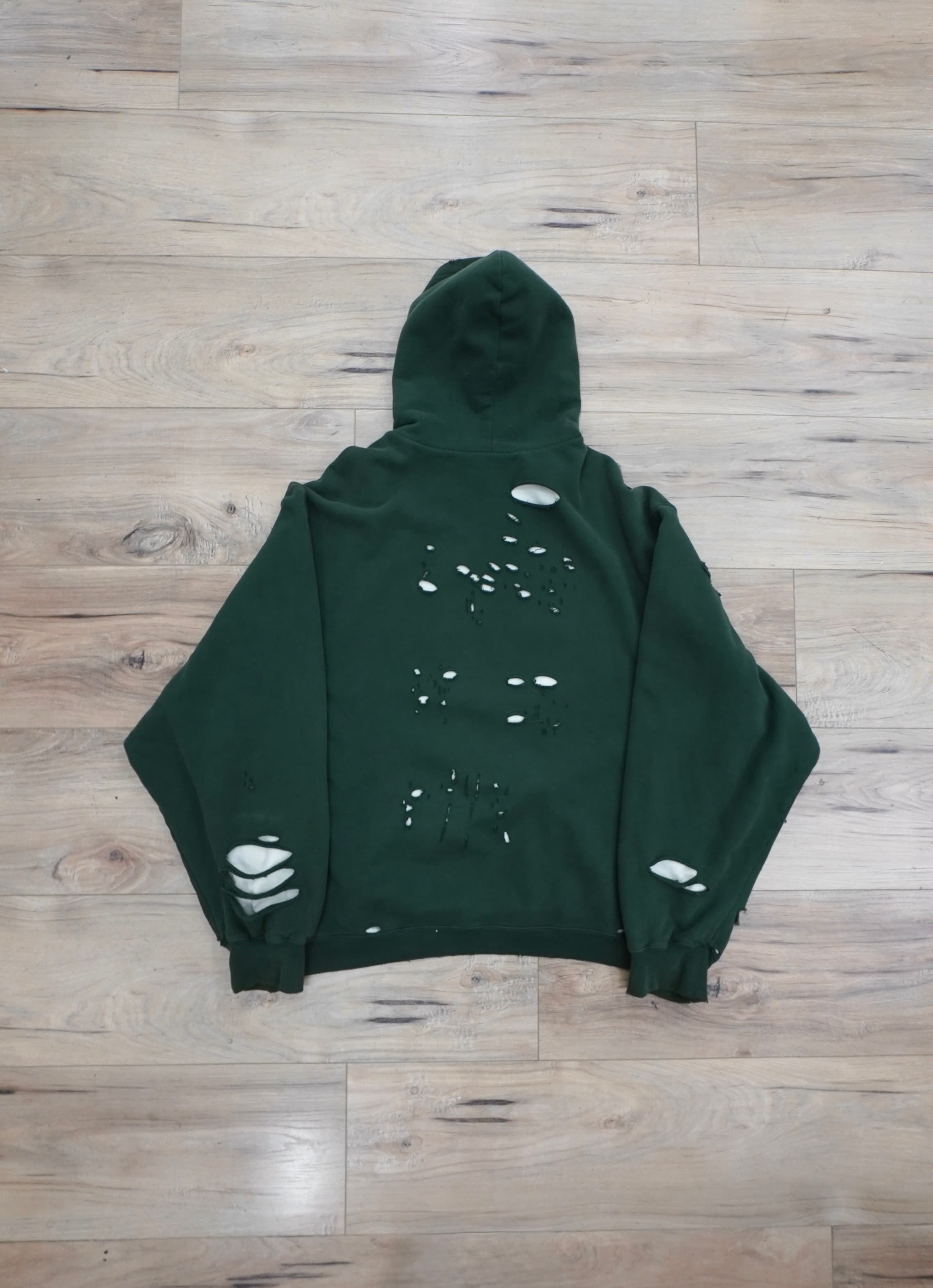 Balenciaga Destroyed Logo Hoodie