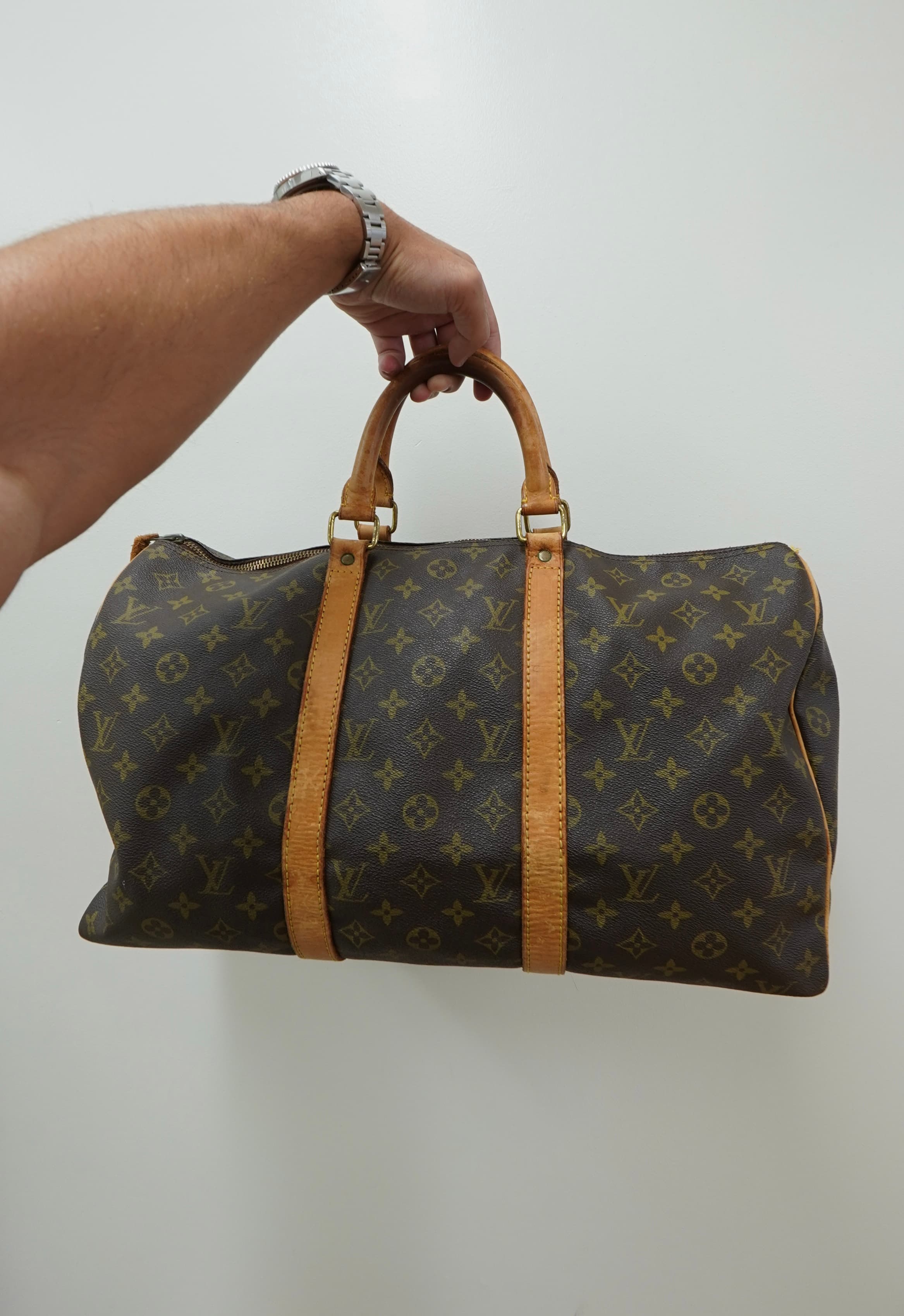 Vintage Louis Vuitton Monogram Keepall 45