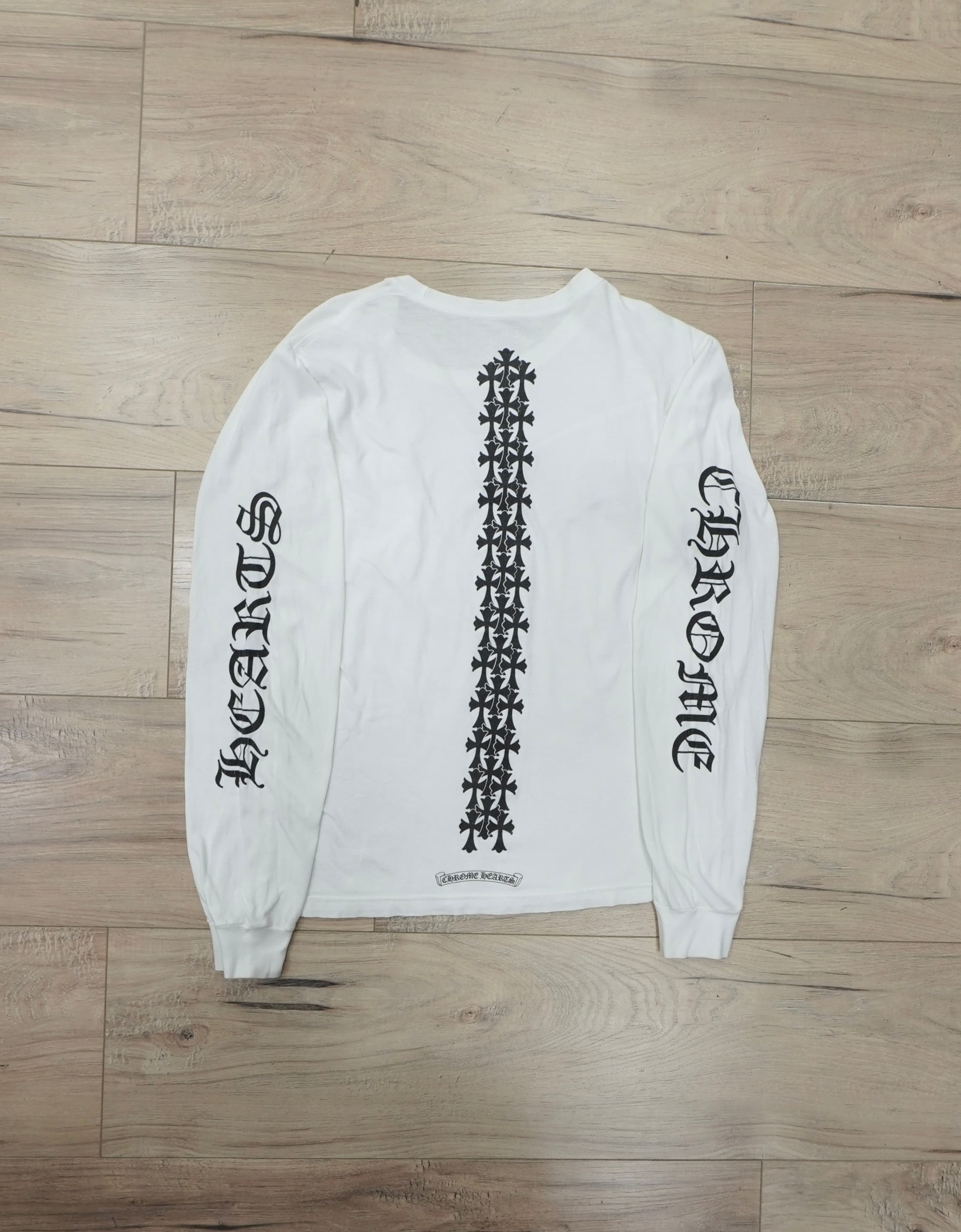 Chrome Hearts Cemetery Cross Tire Tracks Long-Sleeve