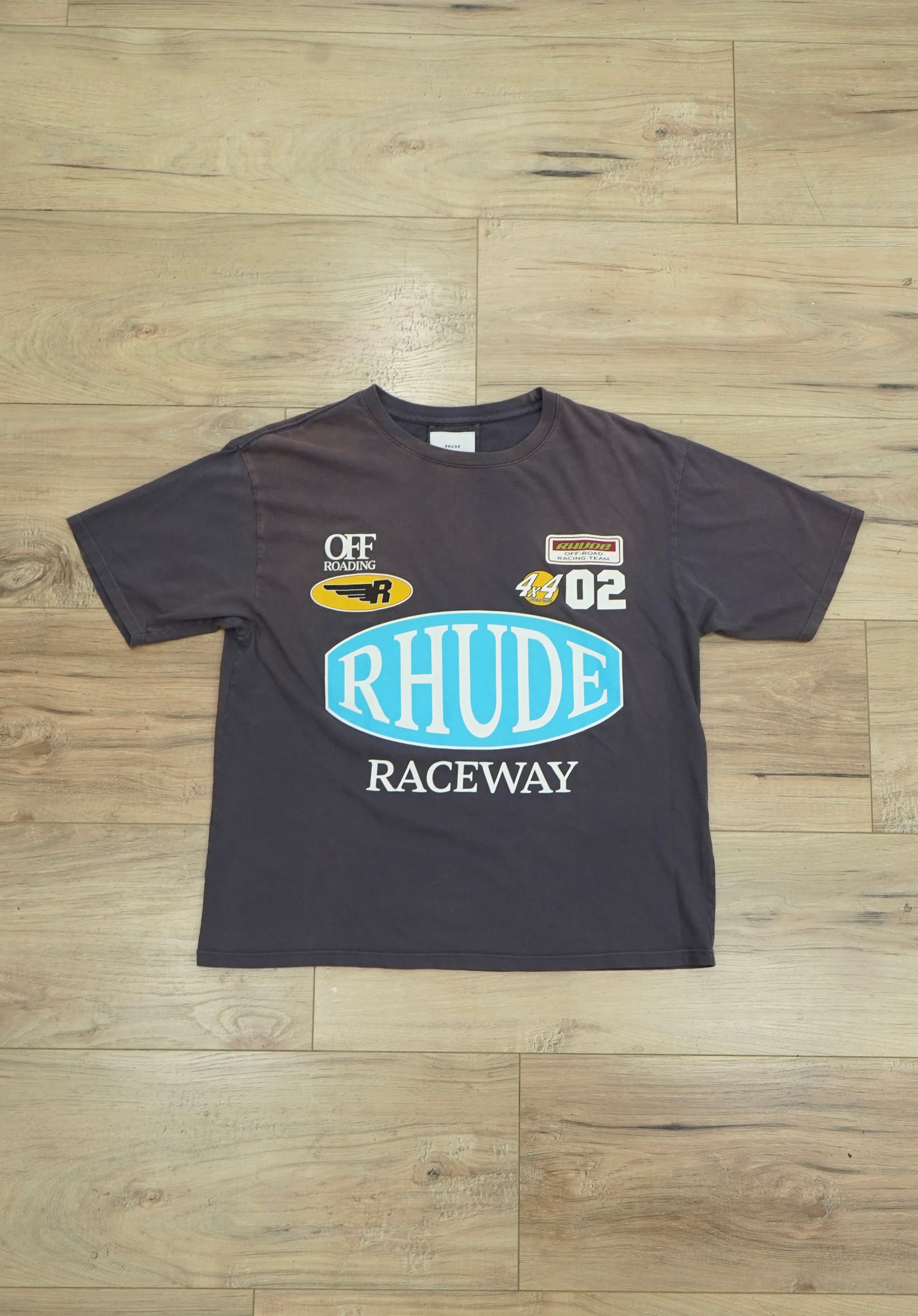 Rhude Raceway T-Shirt Vintage Grey