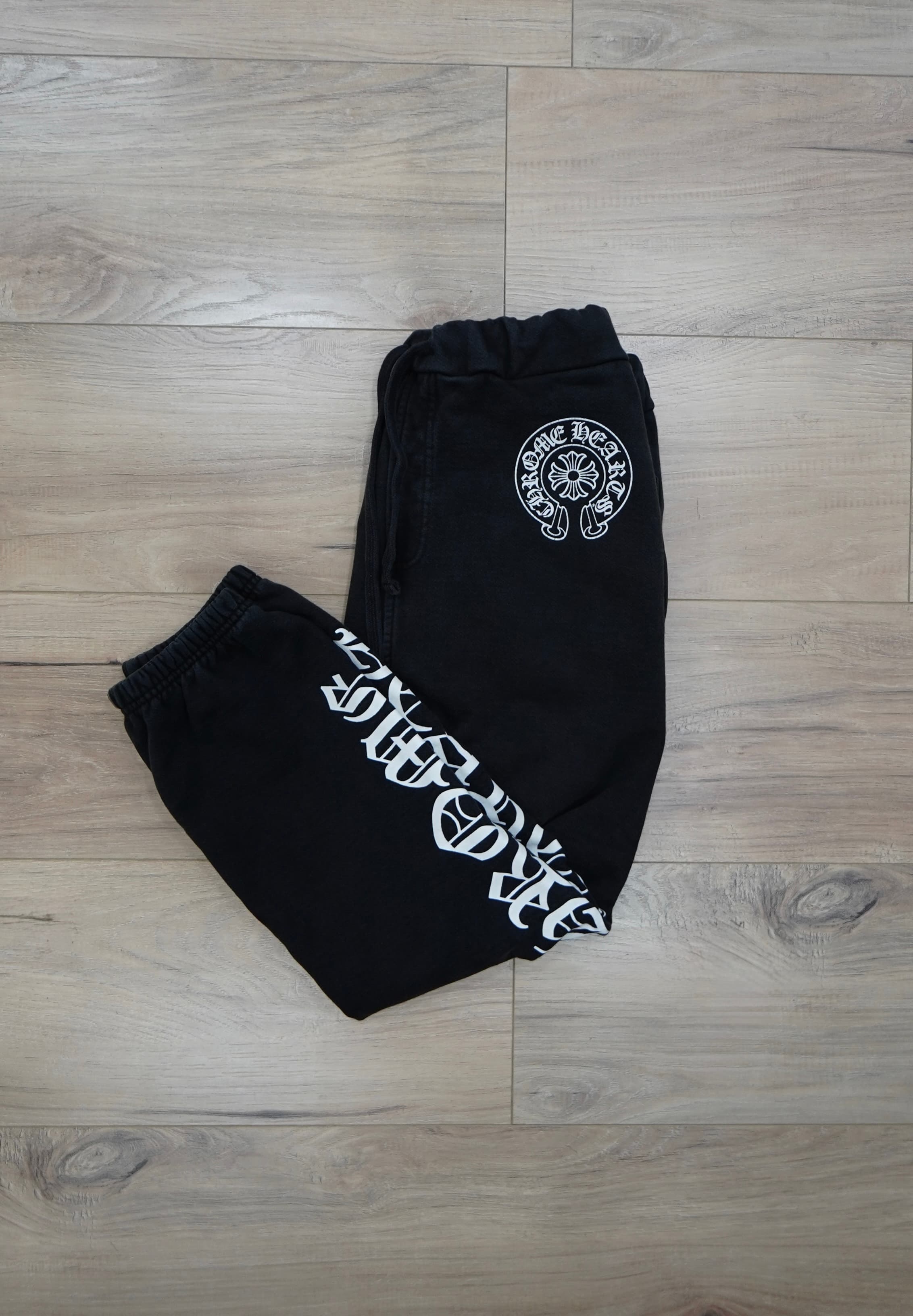 Chrome Hearts Horseshoe Logo Black Sweatpants
