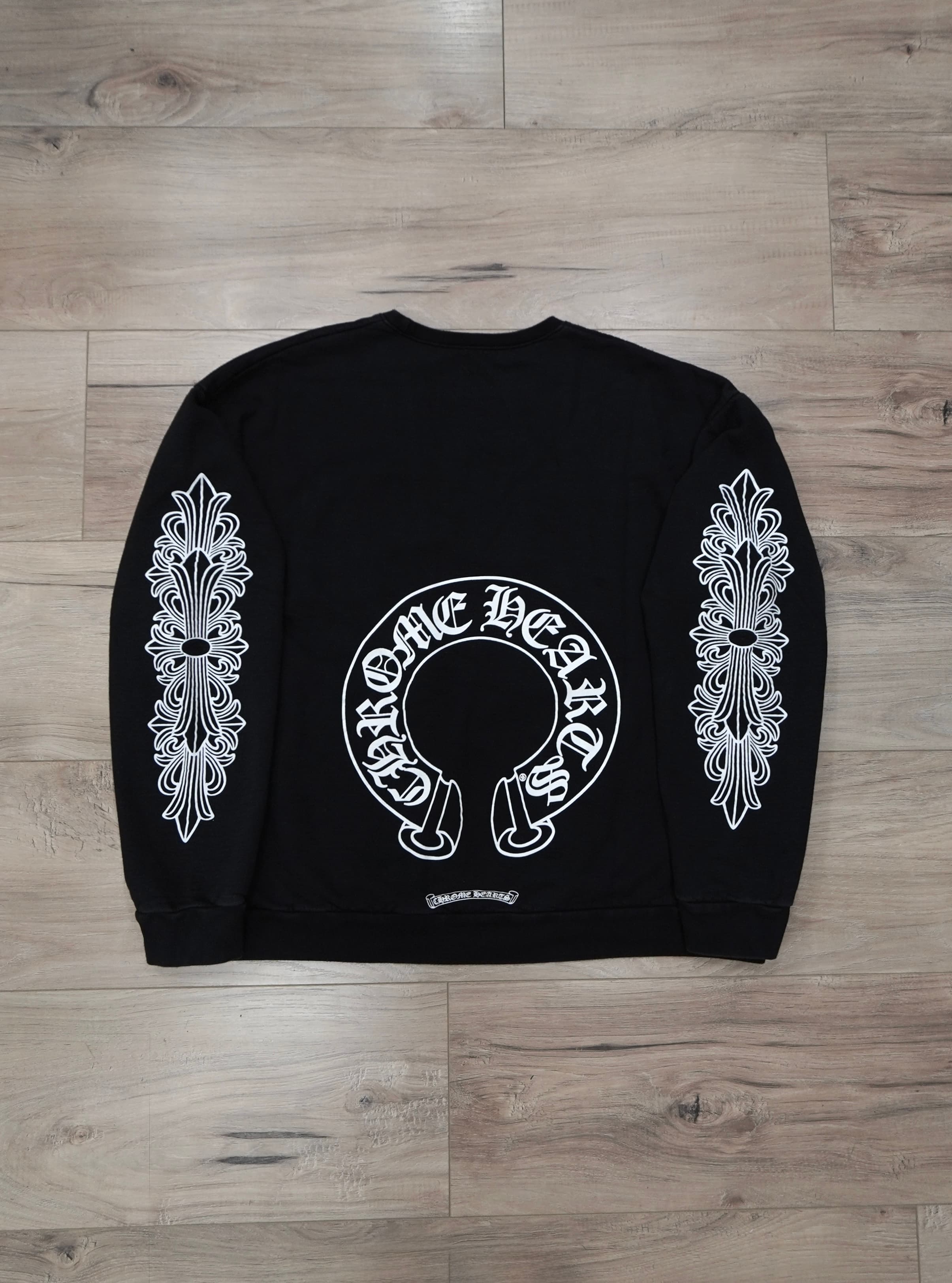 Chrome Hearts Horseshoe Floral Crewneck Sweatshirt