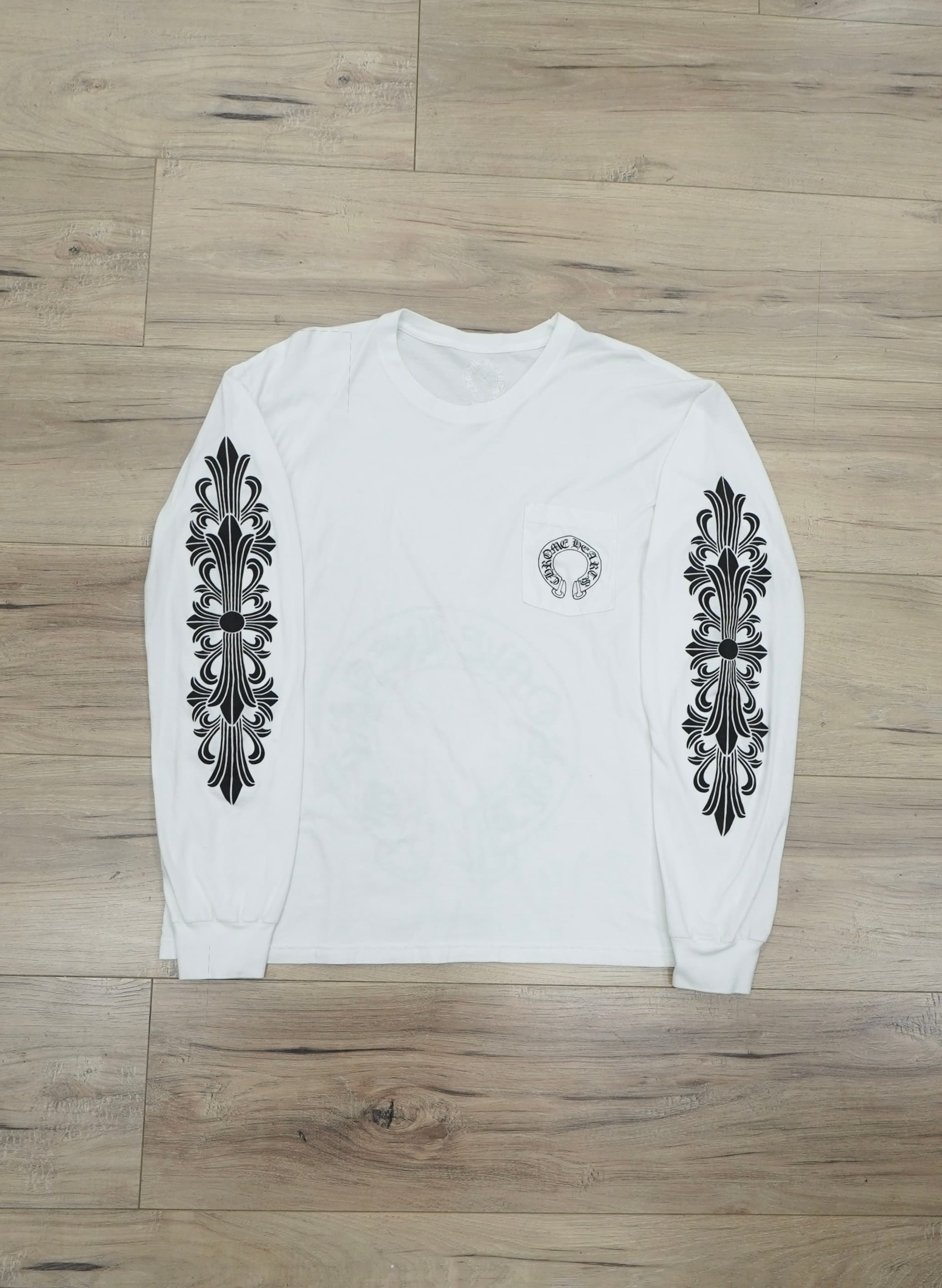 Chrome Hearts Horseshoe Floral Long-Sleeve