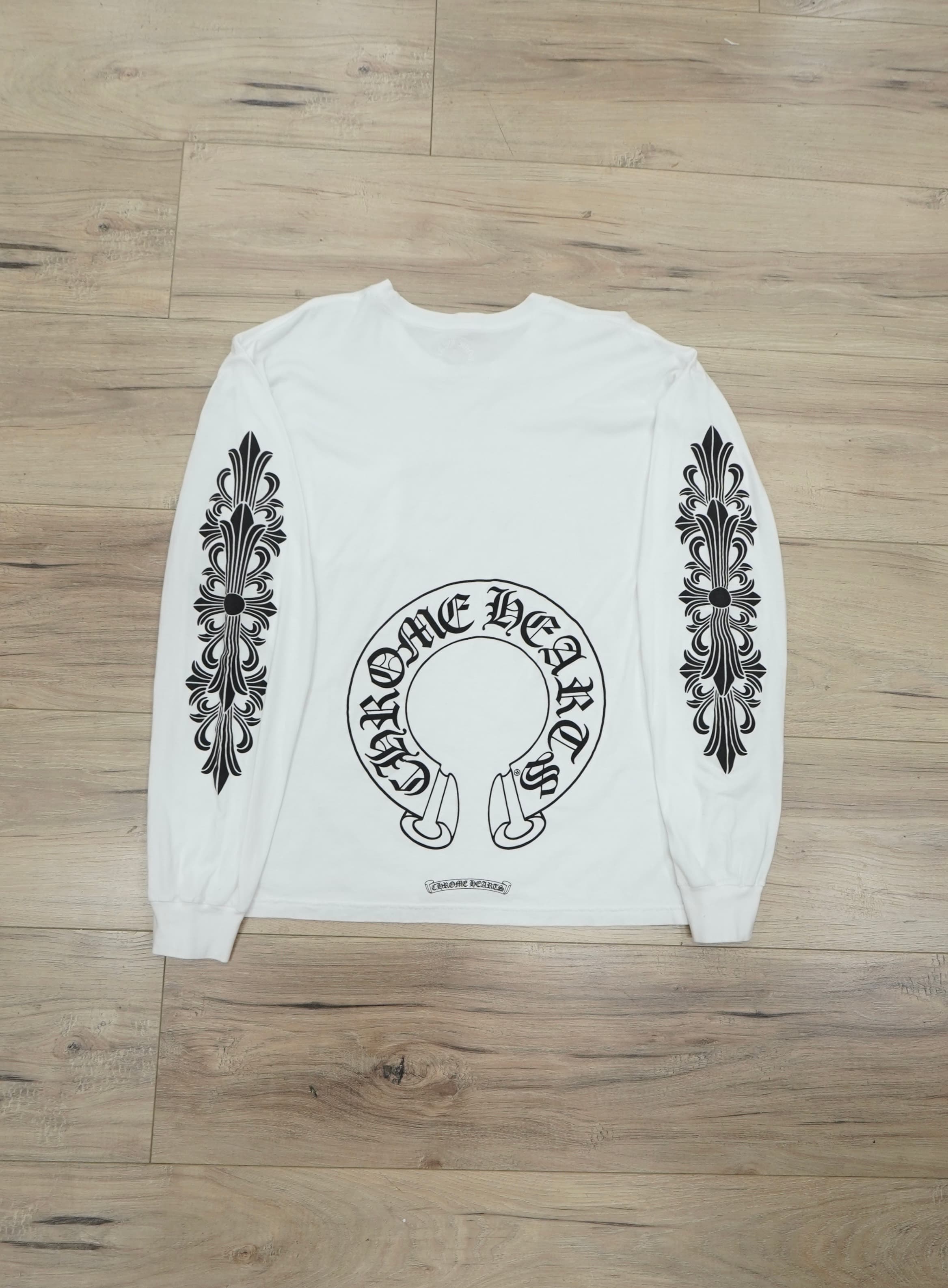 Chrome Hearts Horseshoe Floral Long-Sleeve