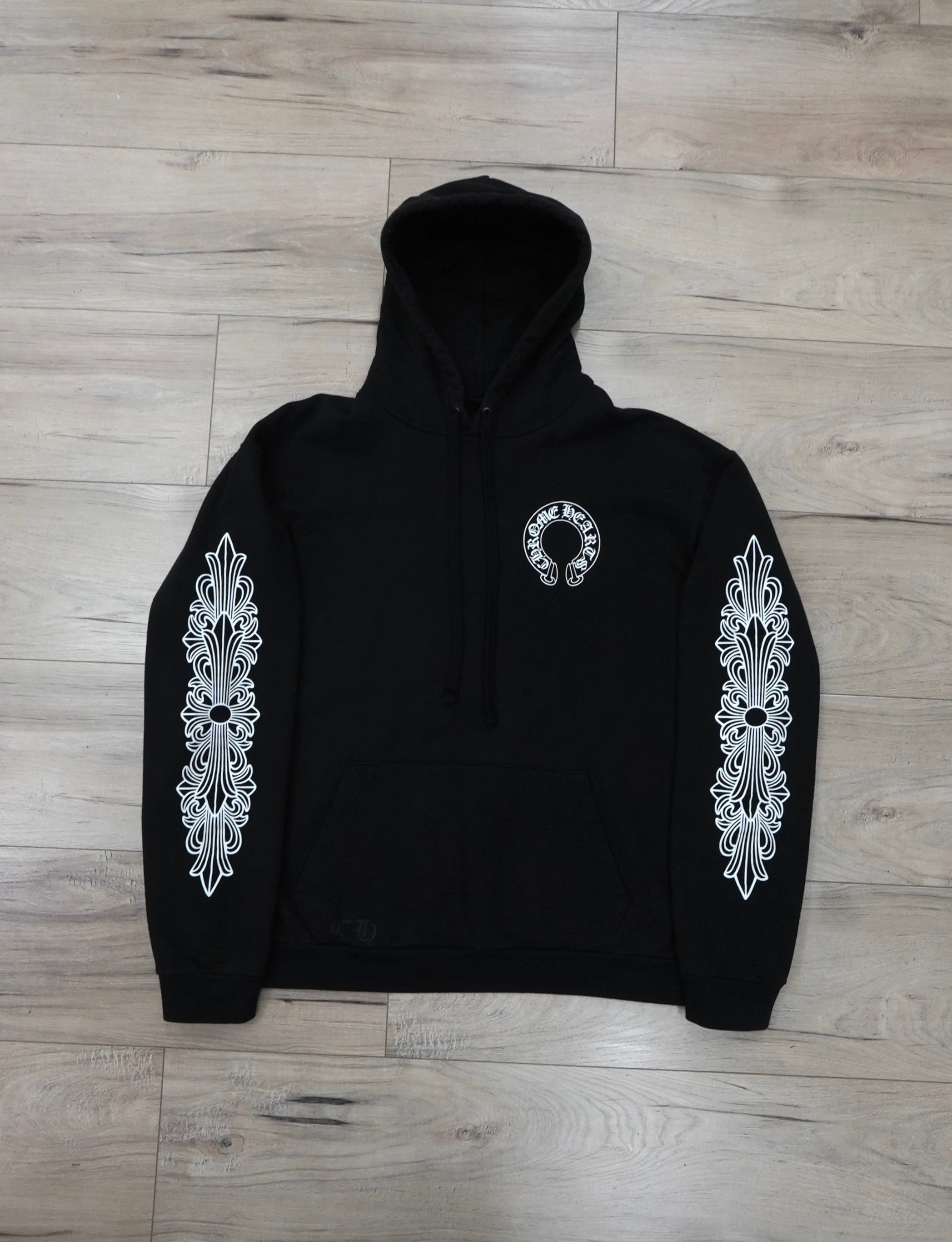 Chrome Hearts Horseshoe Floral Hoodie