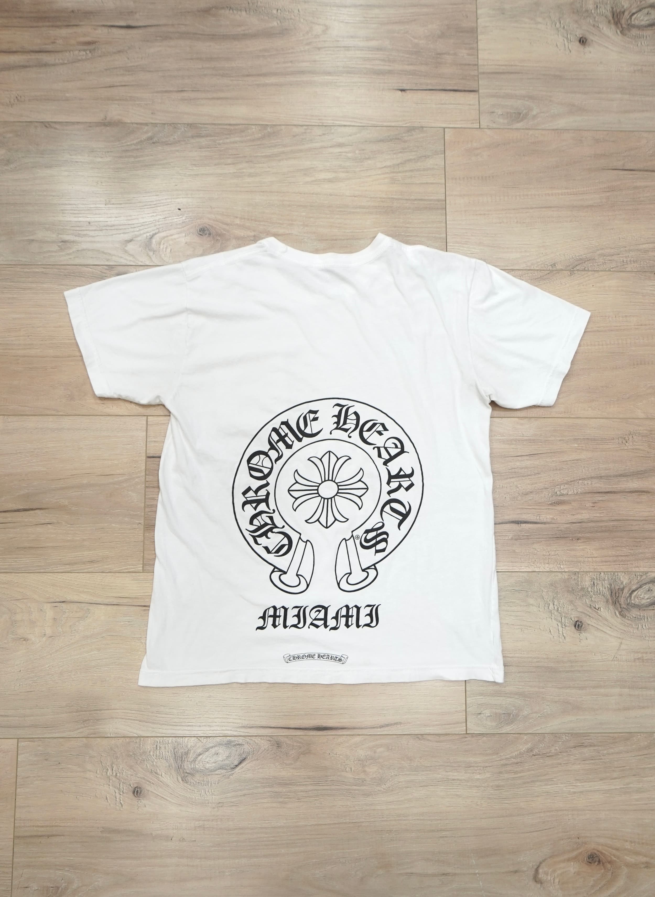 Chrome Hearts Miami Exclusive Horseshoe White T-Shirt