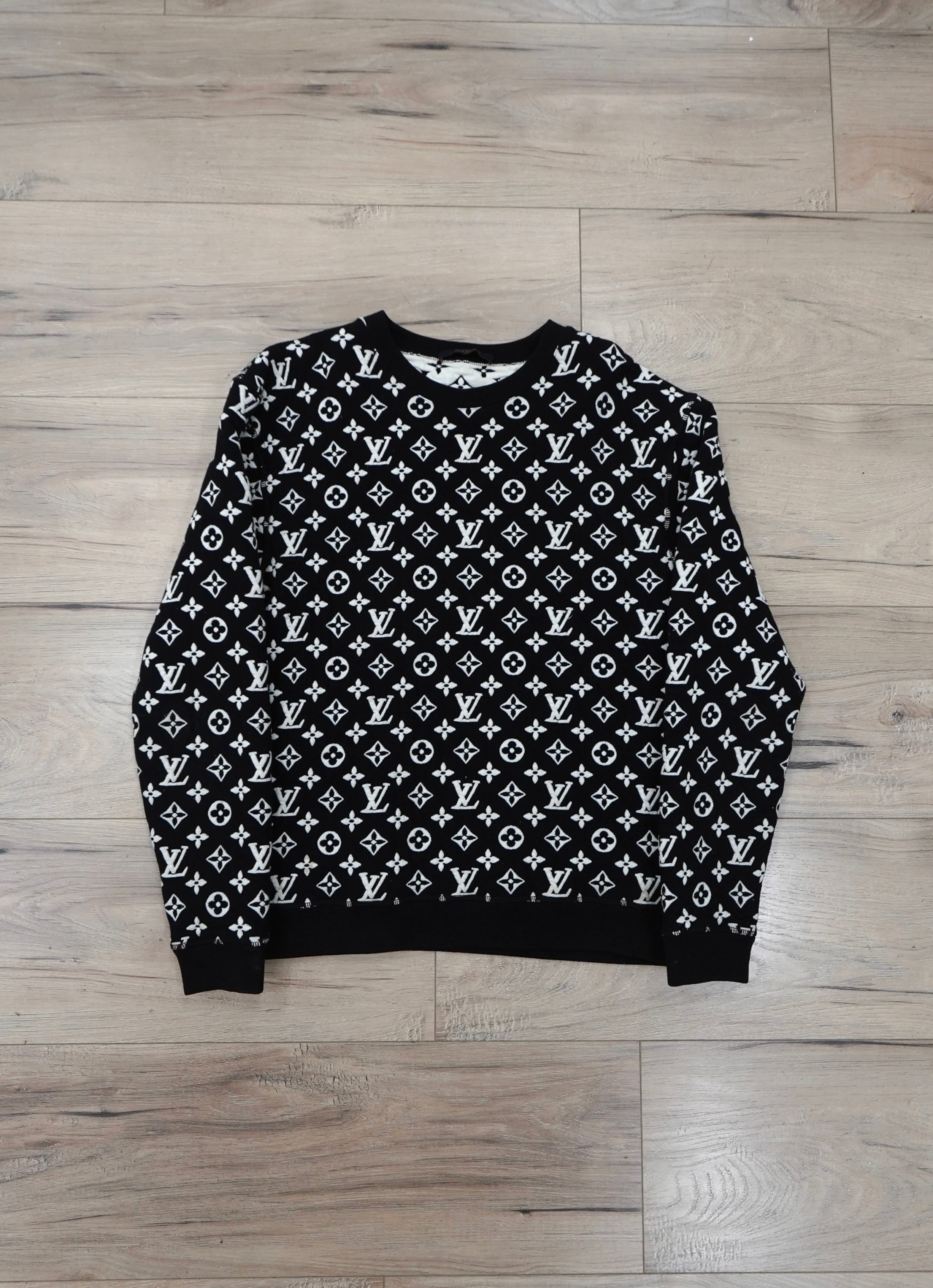 Louis Vuitton Monogram Jacquard Crewneck Sweatshirt