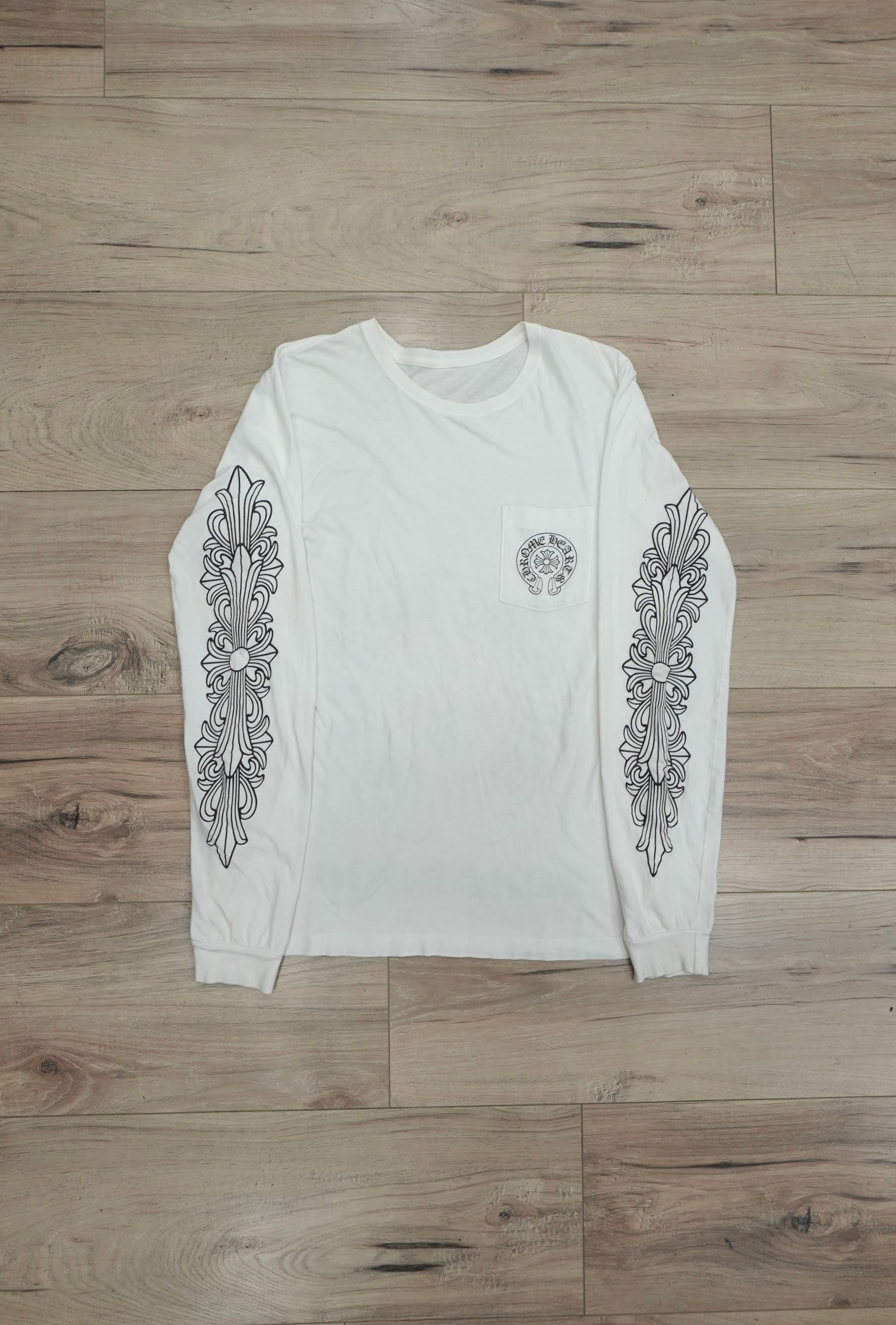 Vintage Chrome Hearts Hong Kong Exclusive Horseshoe Floral Long-Sleeve