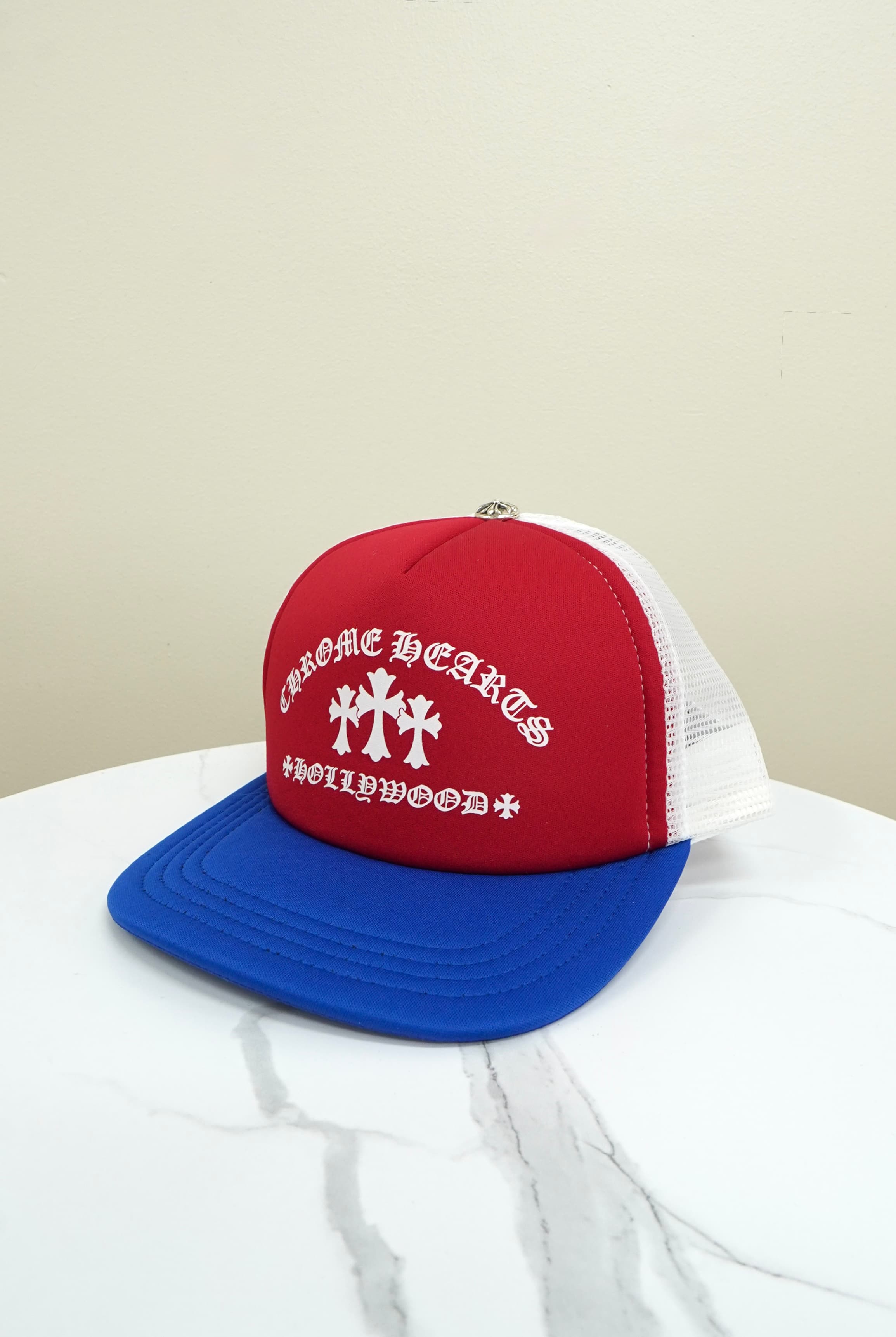 Chrome Hearts Cemetery Cross Hollywood Trucker Hat