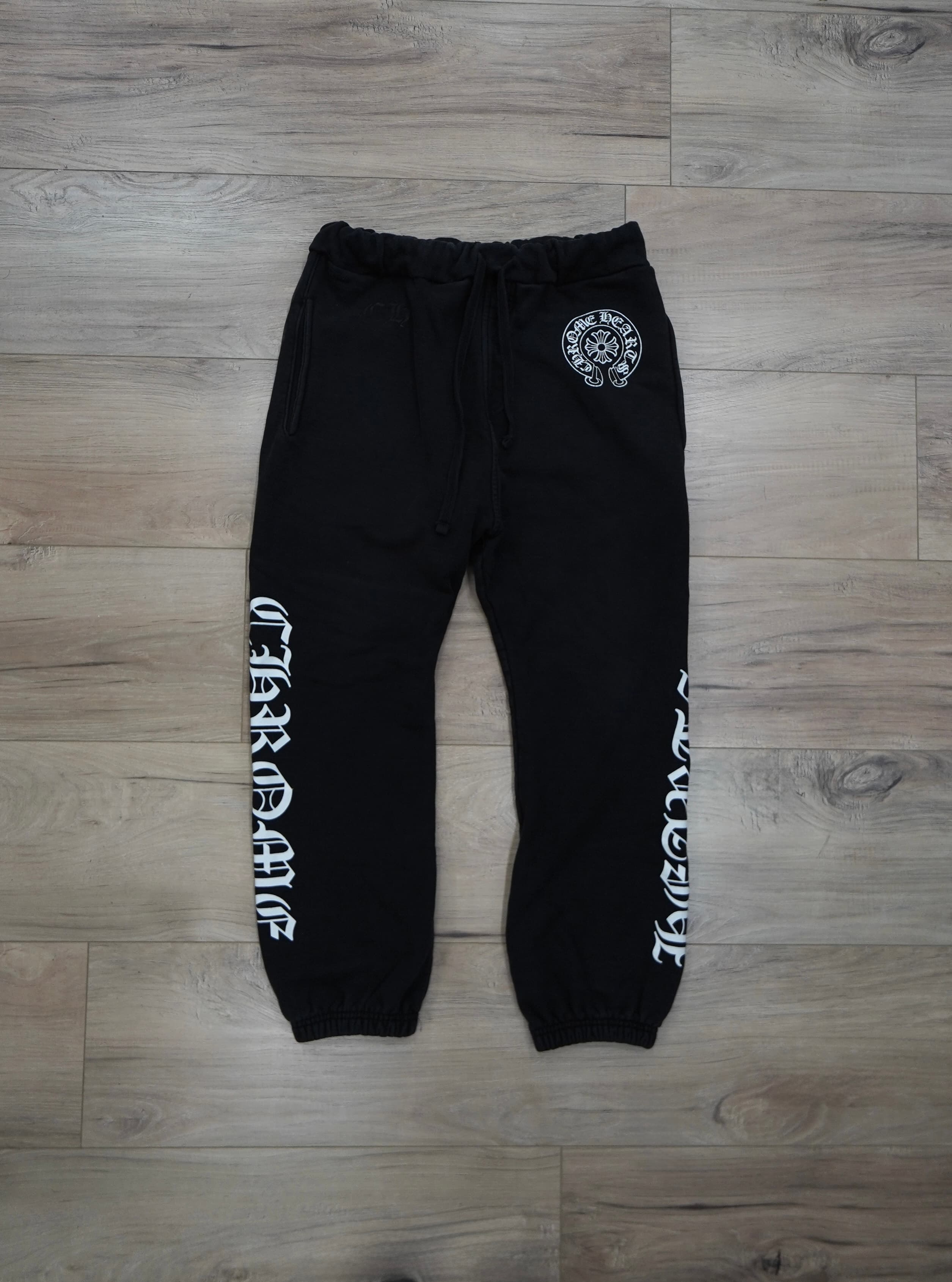 Chrome Hearts Horseshoe Logo Black Sweatpants