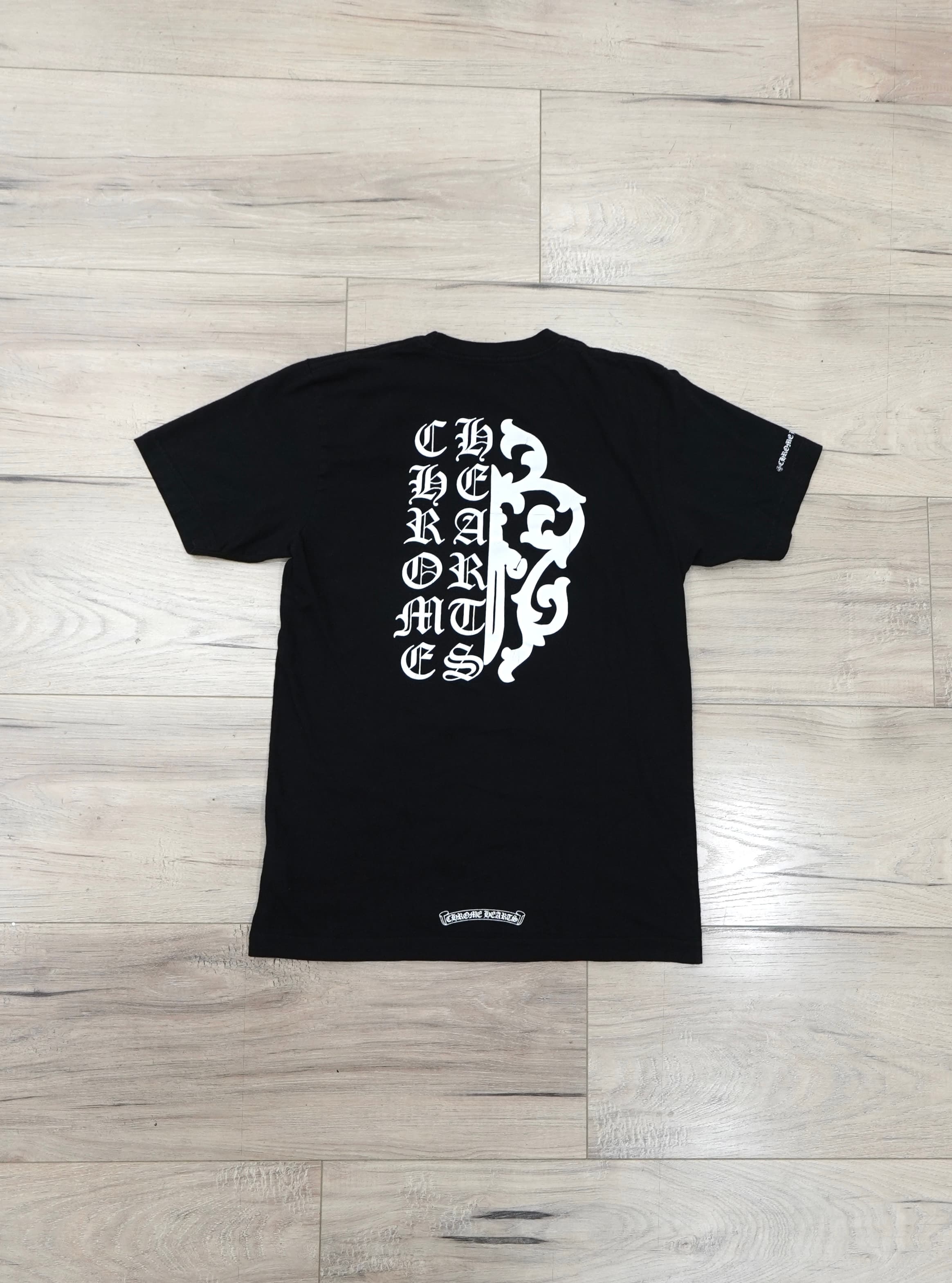 Chrome Hearts Vine Dagger Vertical Logo Mash Up T-Shirt