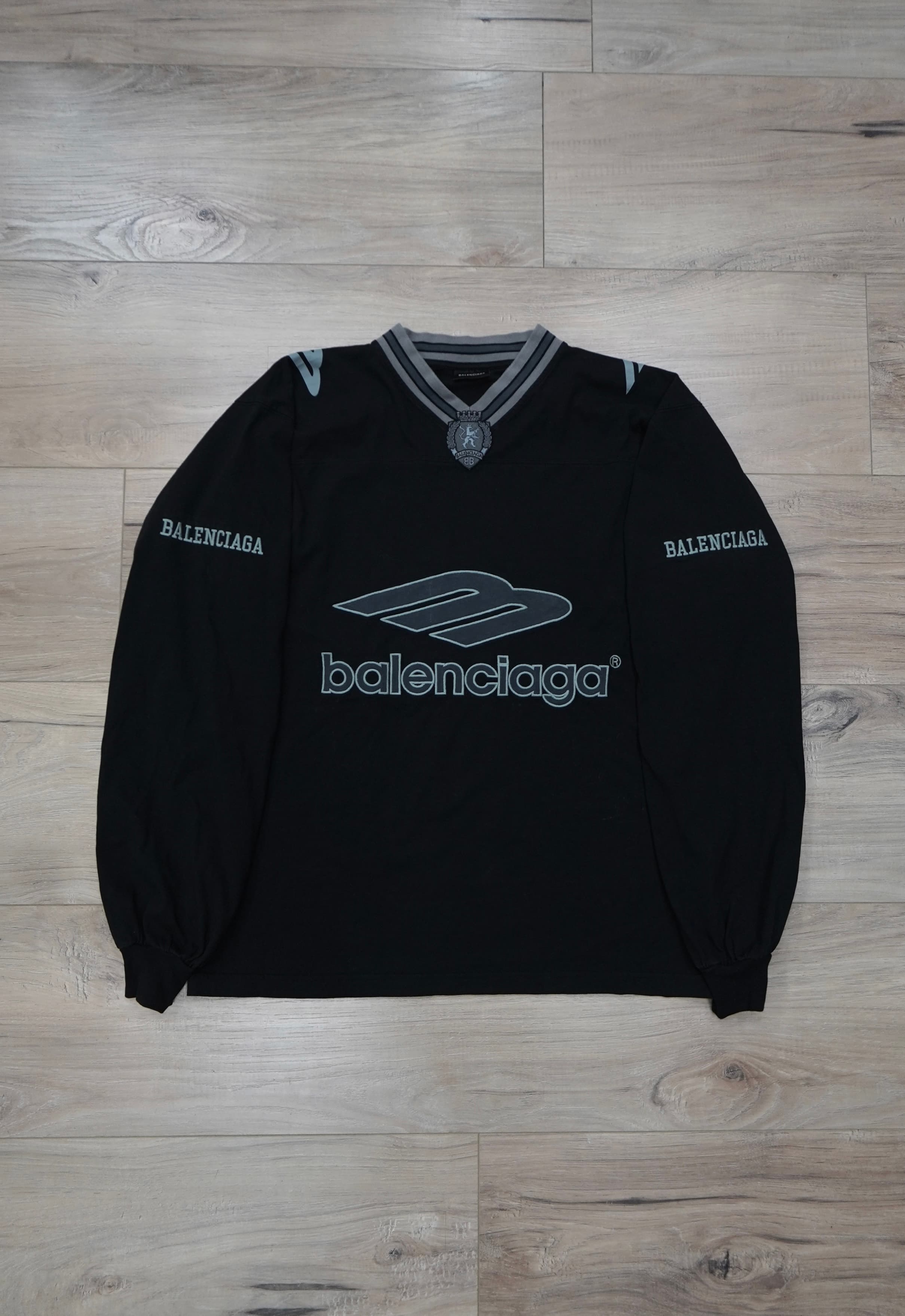 Balenciaga 3B Football Long-Sleeve Shirt