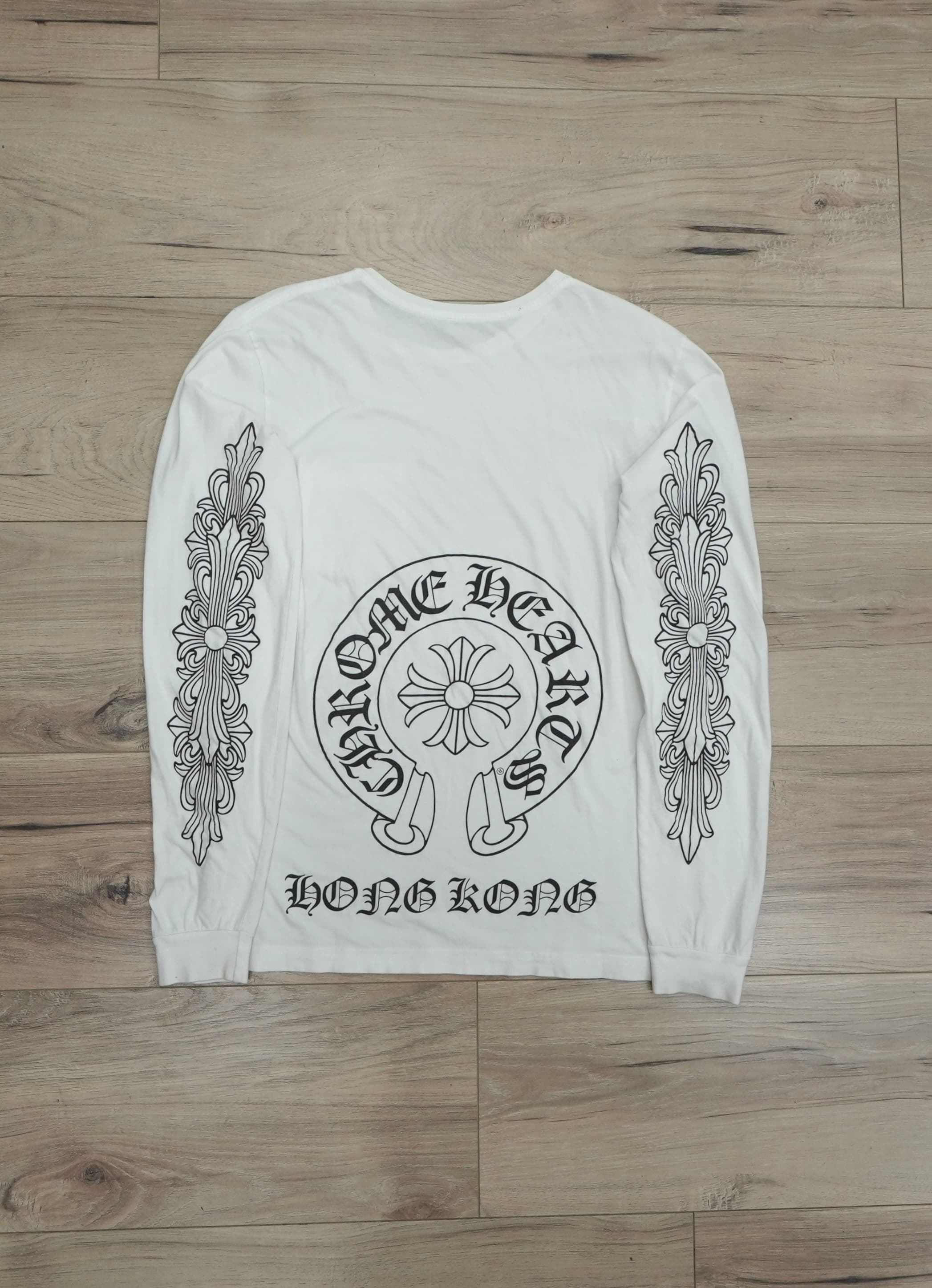 Vintage Chrome Hearts Hong Kong Exclusive Horseshoe Floral Long-Sleeve