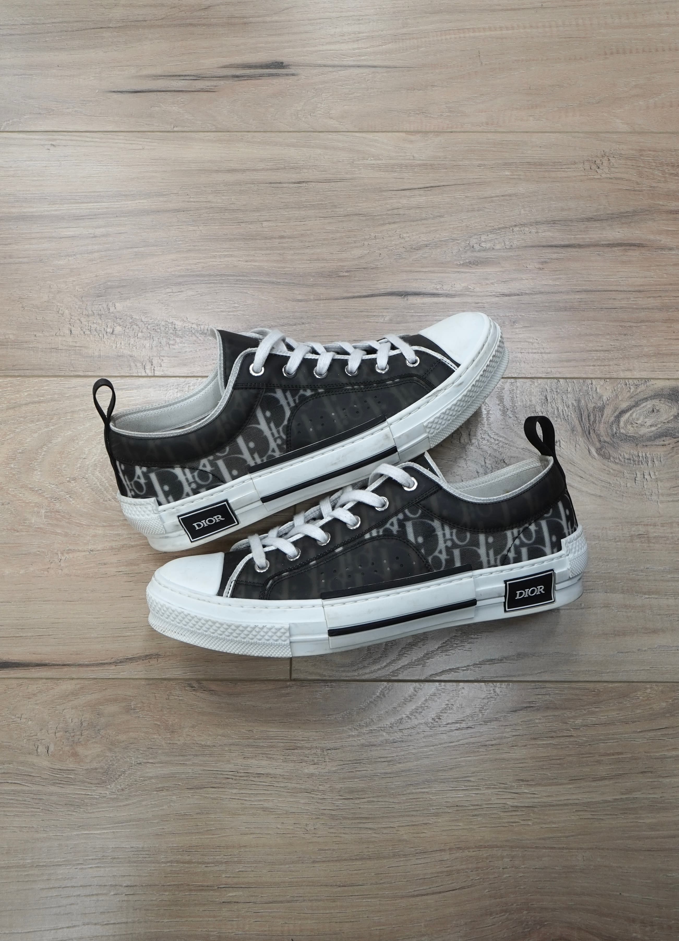 Dior B23 Low Black White Oblique